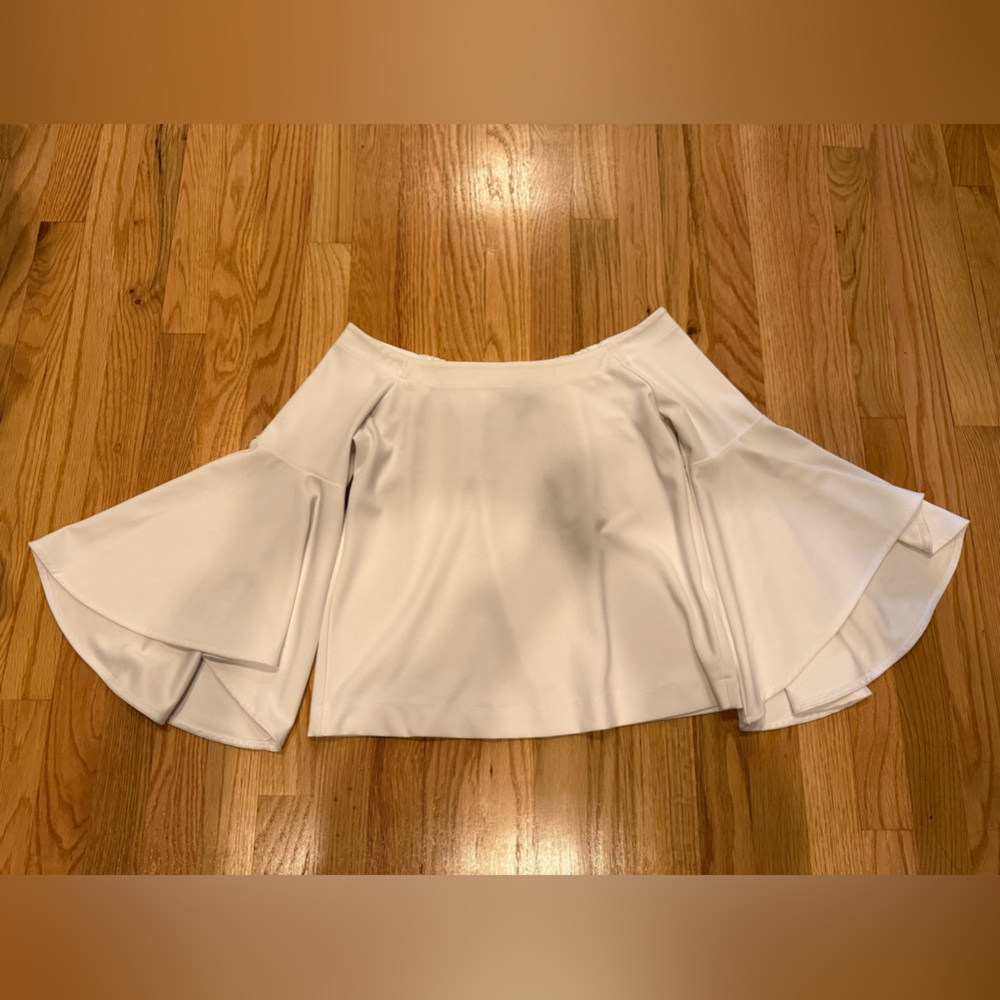 Banana Republic White Off The Shoulder Top